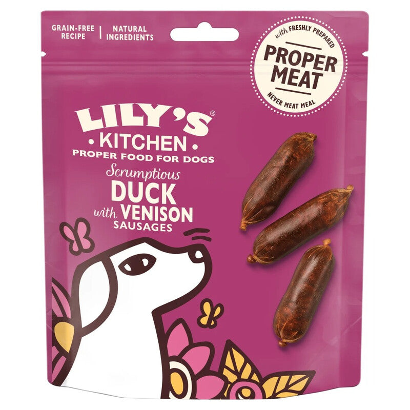 Lily's Kitchen Scrumptious Duck with Venison Sausages 70g MegaBDM