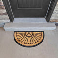 Likewise Doormat Fitzroy Half Moon Sunflower Coir/Rubber 40x70cm MegaBDM