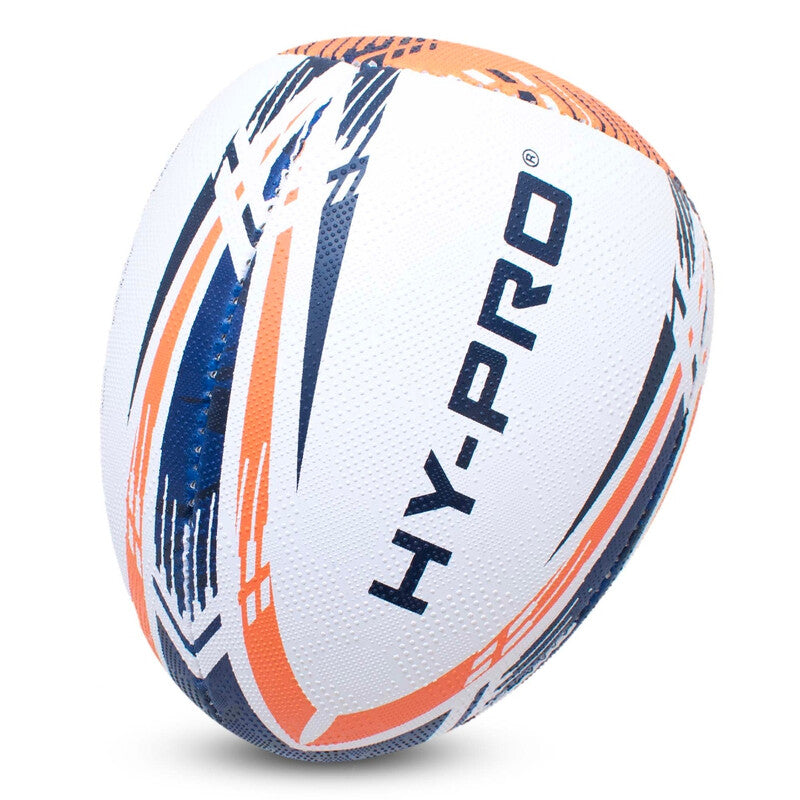 Hy-Pro Rugby Ball Solo Rebound Blue/Orange Size 5 MegaBDM