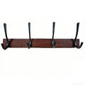 Ju7cer Kitchen and Bathroom Storage Hanging Rack Wall-Mounted Kitchen & Bathroom Storage Rack, Multifunctional Storage Hanger, Modern Style, Multifunctional Hook Rail 43 Centimeters in Length MegaBDM