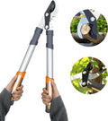 AIRAJ Bypass Loppers 43cm, Gardening Tree Loppers, Cuts 3cm Branches, Teflon Coated and SK5 Sharp Blades, Can Cut Dry and Wet Branches MegaBDM