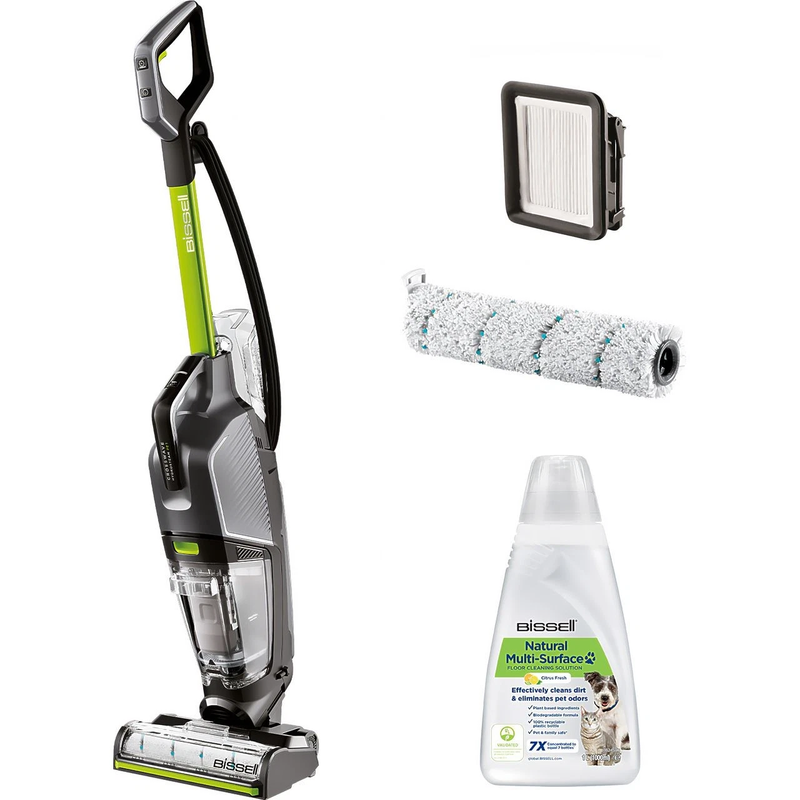 Bissell CrossWave HydroSteam PET, Wet and Dry Multi-Surface Vacuum Cleaner, Mop & Dries in One, with Steam Function, for Pet Owners, 76dB, Corded, 3517E MegaBDM