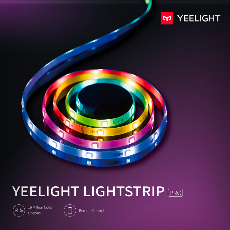 Yeelight Smart LED Lightstrip Pro – RGBIC Smart LED Ambient & Mood Lighting Strip with App Control for Room, TV, Desk & Gaming Setup MegaBDM
