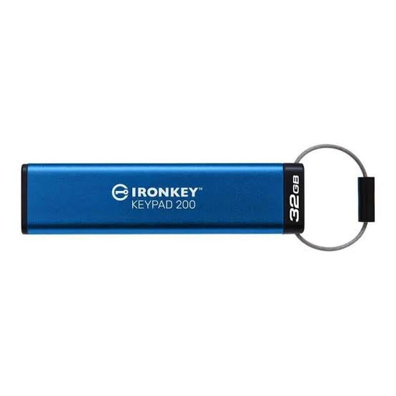 Kingston Technology IronKey 32GB Keypad 200, FIPS 140-3 Lvl 3 AES-256 MegaBDM
