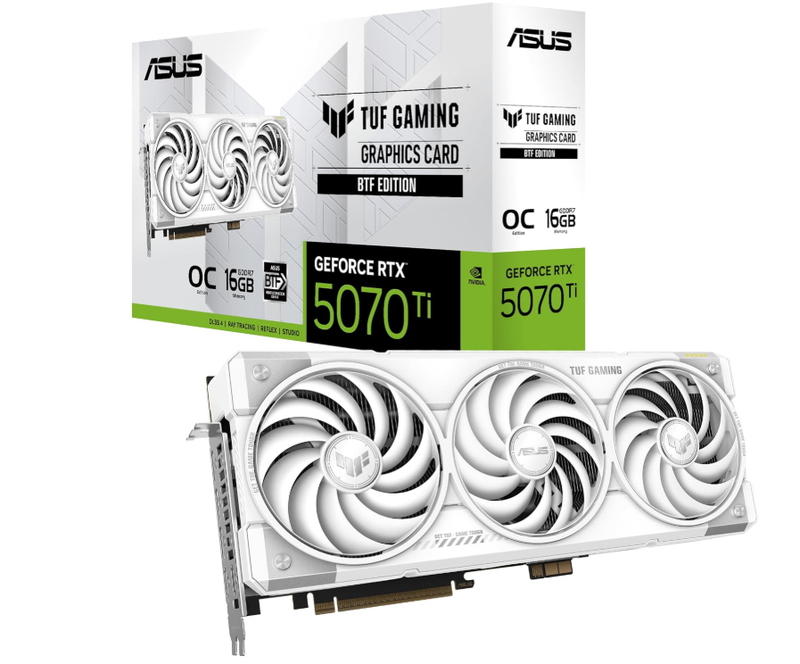 ASUS RTX 5070 TI 16GB TUF BTF OC WHITE MegaBDM