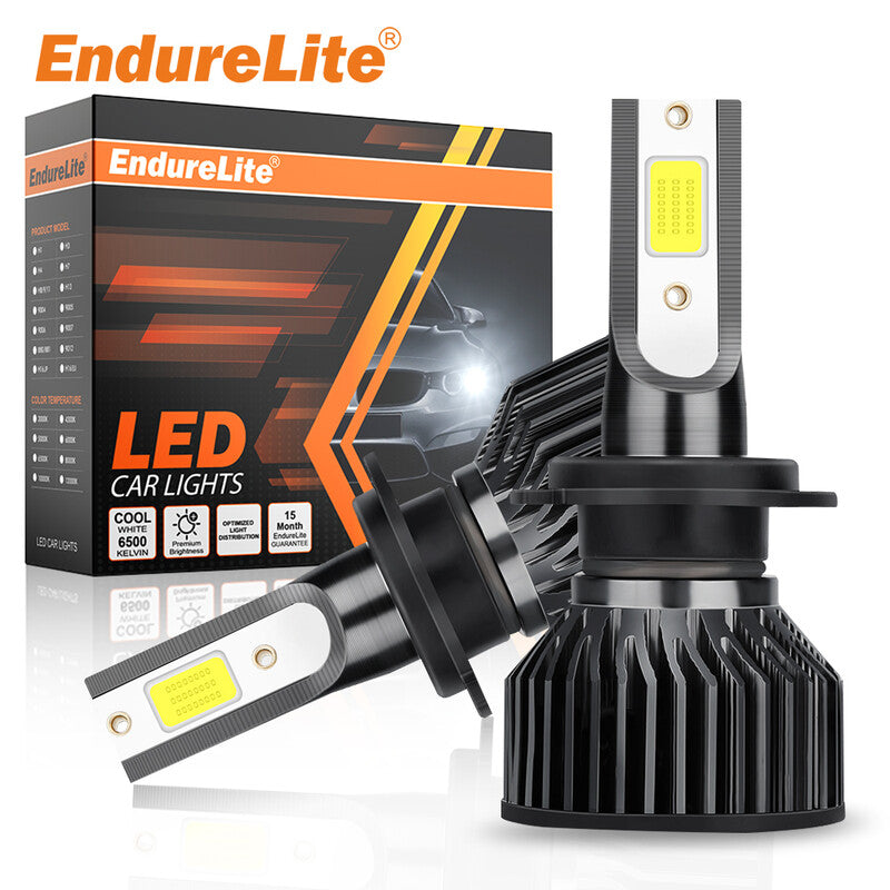 ENdureLite H8/H9/H11 LED Light Bulbs, 6000K Pure White, Plug & Play, Efficient Cooling System, 13000LM Brighter Lights Headlight, Pack of 2 MegaBDM