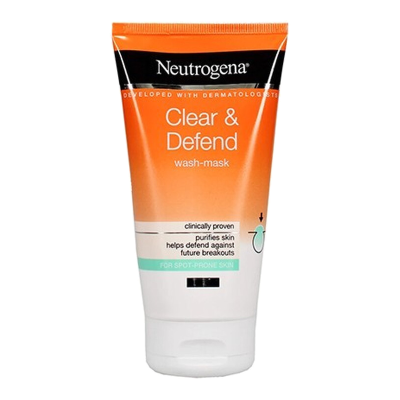 Neutrogena Clear & Defend 1% Salicylic Acid 2-in-1 Wash-Mask, 150ml MegaBDM