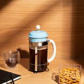 Bodum CAFFETTIERA 1L - 8 Cups - French Press Coffee Maker - Ice Blue MegaBDM