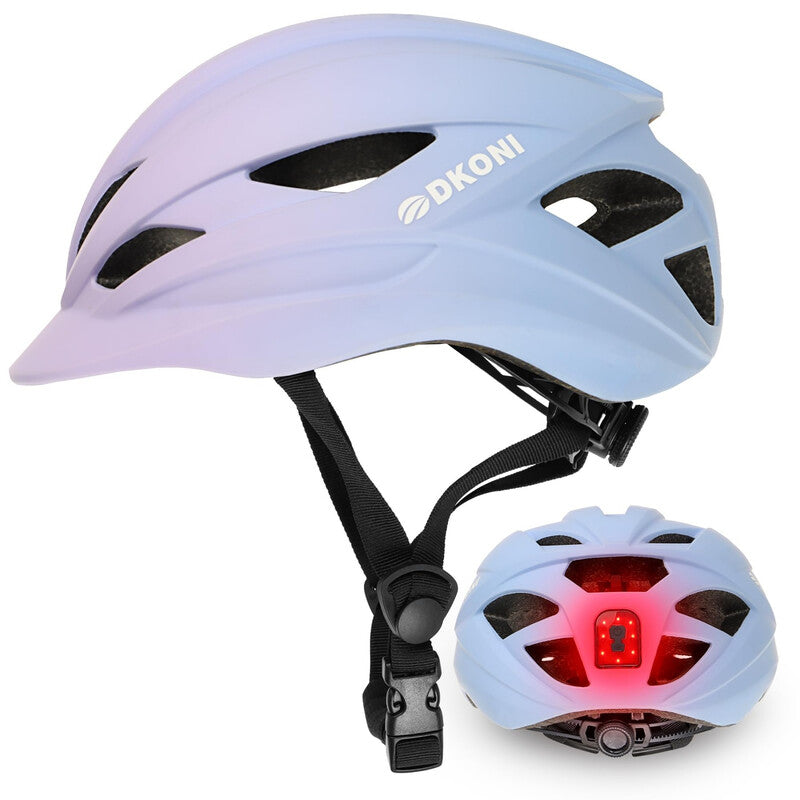 DKONI HS-086 Adult Bicycle Helmet with Light Pink-Blue L 58-61cm MegaBDM