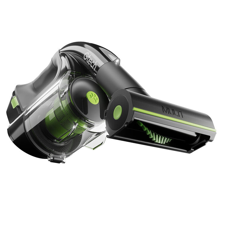 Gtech Multi K9 Cordless Handheld Pet Hair Vacuum Cleaner – 22V, 30min Run Time, LED Light – Black/Green MegaBDM