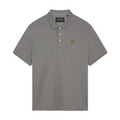 Lyle & Scott Cotton Polo Shirt - Mid Grey Marl MegaBDM