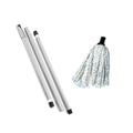 Addis Cloth Mop with 3 pc Handle - Blue/White/Grey MegaBDM