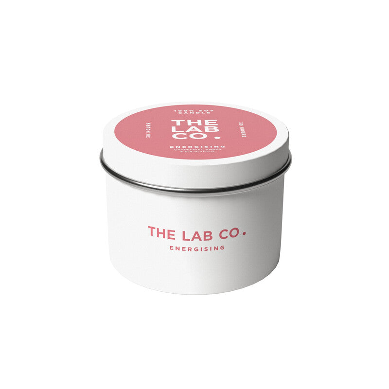 The Lab Co. Luxury Scented Candle | 30hrs Burn Time | Energising Fragrance with Grapefruit, Amber and Eucalyptus | 100% Vegan Soy Wax | 180g Wax Weight MegaBDM