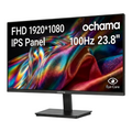 【JoySelected】ochama Office Monitor 23.8-Inch - Gaming and Office Monitor - 1080P HD - 100Hz High Refresh Rate - 3-Side Ultra-Narrow Bezels MegaBDM