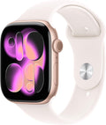 Apple Watch Series 11 GPS 46mm Rose Gold Aluminium Case with Light Blush Sport Band - M/L MegaBDM