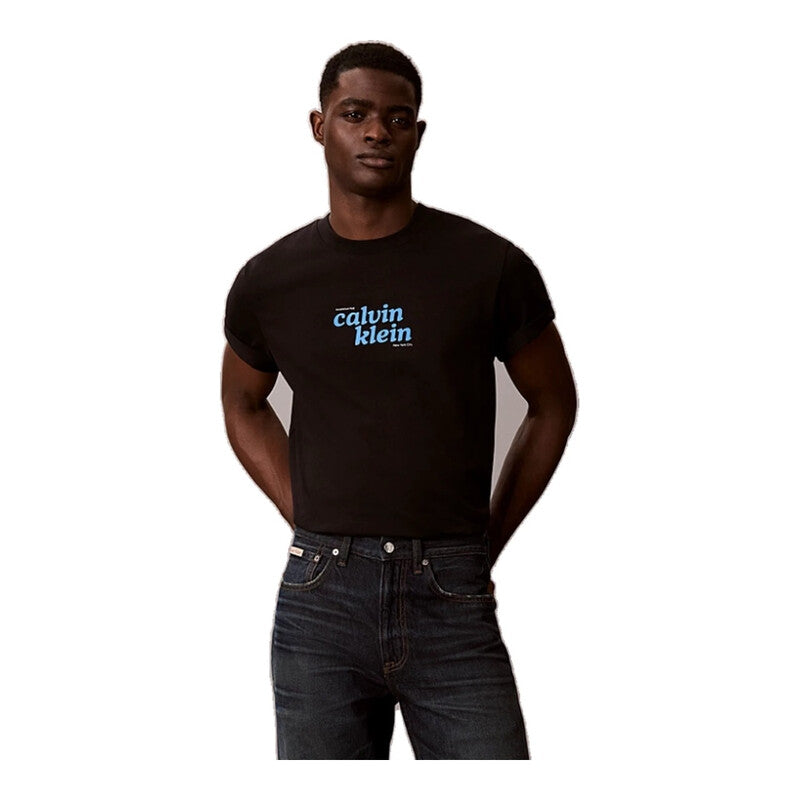Calvin Klein Jeans Men Relaxed Logo T-Shirt - Black MegaBDM