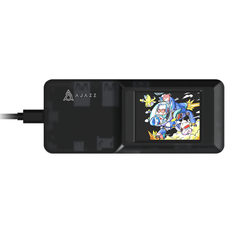 AJAZZ AKP01E Visualization Hub 8-in-1 Expansion Dock Desktop Assistant Office Visualization 4K HD Projection TF/SD Dual Card Slot USB-C Port Connection Suitable for Self Media Live Office Games Multiple Scenarios MegaBDM