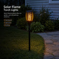 Arlgsite Solar Garden Torches 2 Pieces 96LED Torch Lights with Dancing Flame IP65 Waterproof Auto On/Off Solar Lamp for Outside MegaBDM