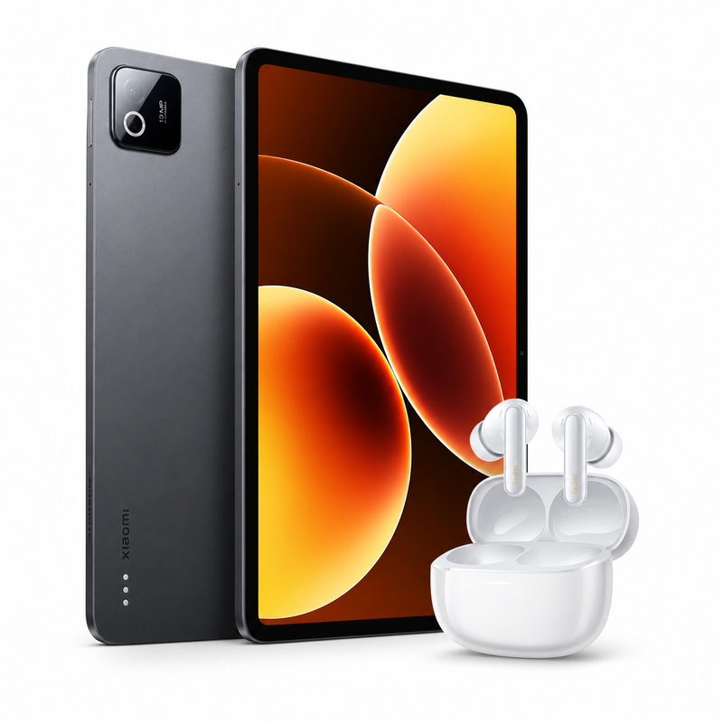 Xiaomi Pad 8 Tablet 8GB RAM 128GB Wi-Fi Gray + Redmi Buds 6 Pro Glacier White Bundle MegaBDM
