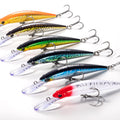 ECOODA Cyan Blue Minnow Fish Shaped Lure 165MD Trolling MegaBDM