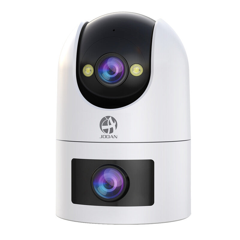 JOOAN Dual Lens Security Camera, 5G 2.4G Dual WiFi, 360° View, IP66 Waterproof Colour Night, 24/7 Recording, Cloud/Card Storage MegaBDM