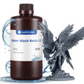 ANYCUBIC Water Washable Resin 2.0 405nm UV Standard Photopolymer Resin Low Odor Easy to Clean for LCD/DLP/SLA 3D Printers(Grey, 1kg) MegaBDM