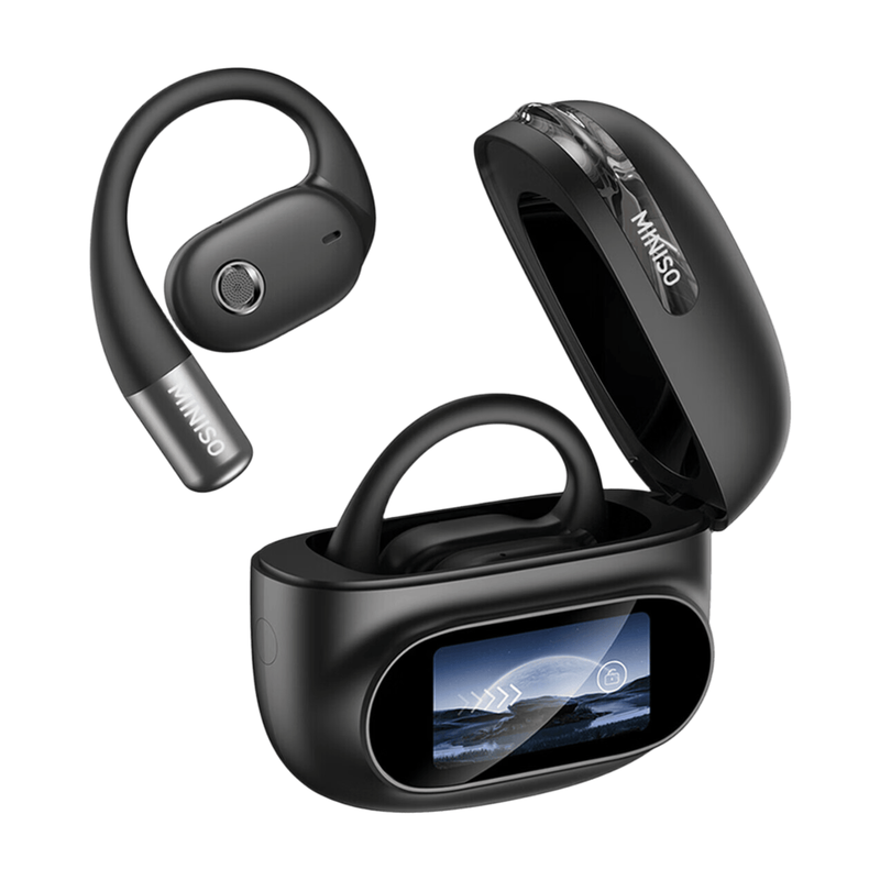 MINISO MS150 Open-Ear Wireless Touch-Screen Earbuds - Black MegaBDM