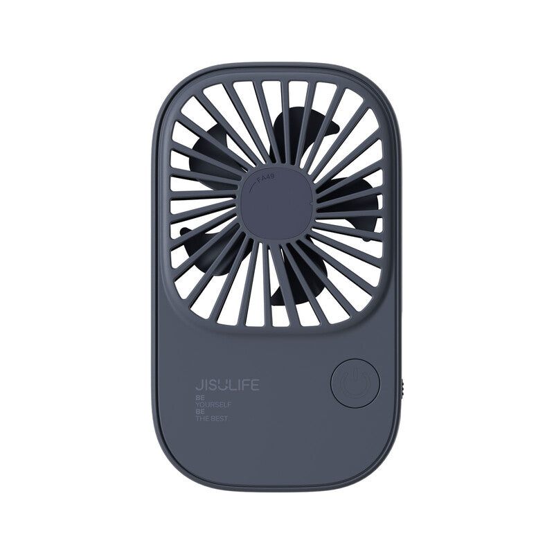 JISULIFE Handheld Portable Mini Fan with 3 Speeds, Ultra Slim USB Rechargeable Personal Pocket Eyelash Fan for Girls Kids Women Men Travel Blue MegaBDM
