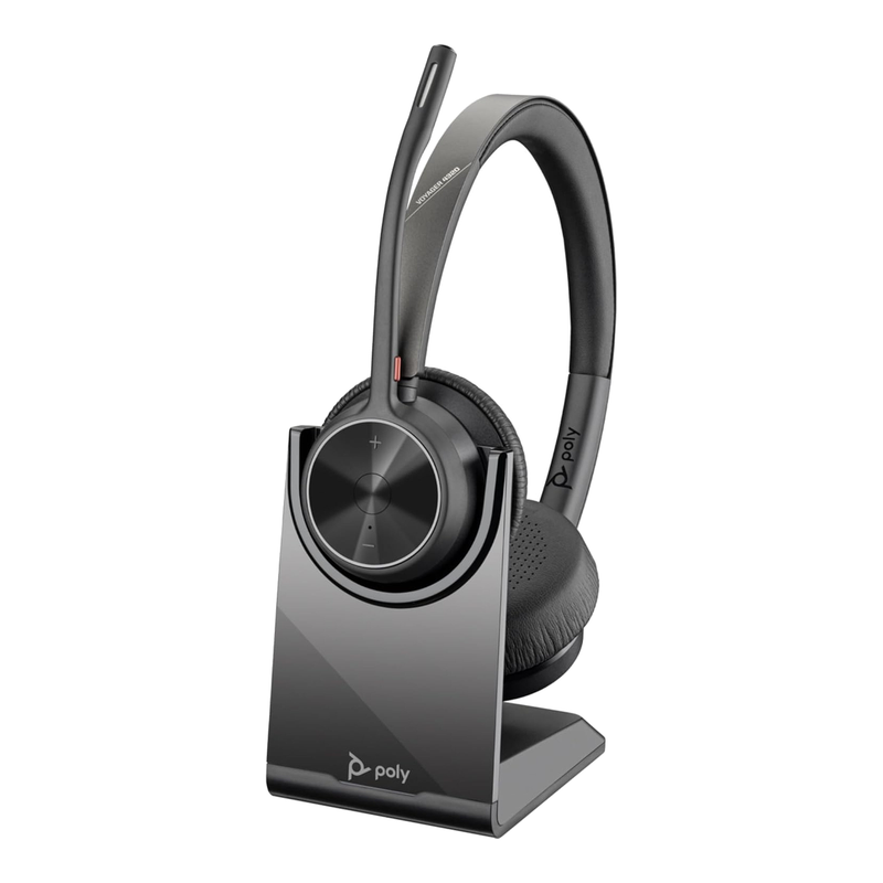 Poly Voyager 4320-M Headset Wireless - USB Type-A Bluetooth Charging Stand - Black MegaBDM