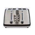 Morphy Richards Mexborough 4-Slice Toaster, Variable Browning Control, Black & Stainless Steel - 242901 MegaBDM