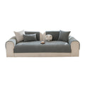 Ochama Chenille Sofa Seat Cushion, Herringbone Non-Slip Sofa Cushion, Sofa Protector Pad, 70×180 cm - Gray MegaBDM