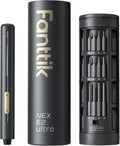 Fanttik E2 Ultra Mini Electric Screwdriver, Cordless Screwdriver, Max 0.6N.m, 50 Magnetic Bits, 5/32'' Hex, Magnetic Storage, Repair Tool for Electronics, Camera, Laptop, and PC Build (Grey) MegaBDM