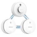 [Final Price £36.99] Wisualarm Smoke Alarm, Interlinked Smoke and Heat Alarm Scotland Bundle, Pre-linked, 10-Year Battery Life,Compliant with Scotland & England Law (2 Smoke + 1 Heat) MegaBDM