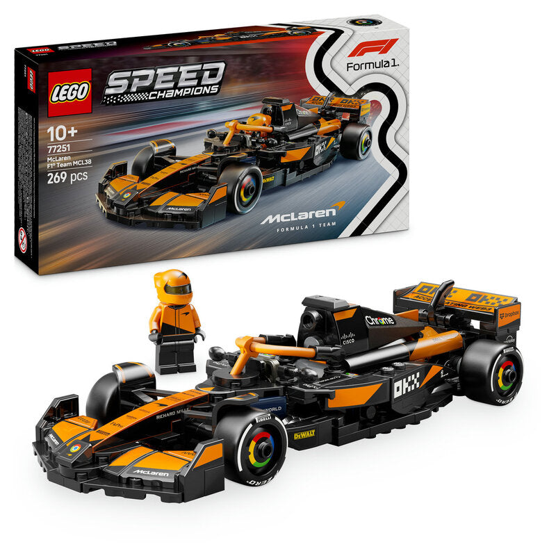 LEGO Speed Champions 77251 McLaren F1® Team MCL38 Race Car MegaBDM
