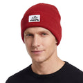 TOP-EX Beanie Hats Men Women 100% Merino Wool Winter Warm Cap for Outdoor Fleece Lined M/L Red MegaBDM