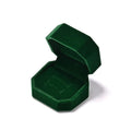 Oirlv Velvet Ring Box Gemstone Green Jewelry Box Set High-Quality Earring Bracelet Necklace Box Jewelry Organizer for Proposal Engagement MegaBDM
