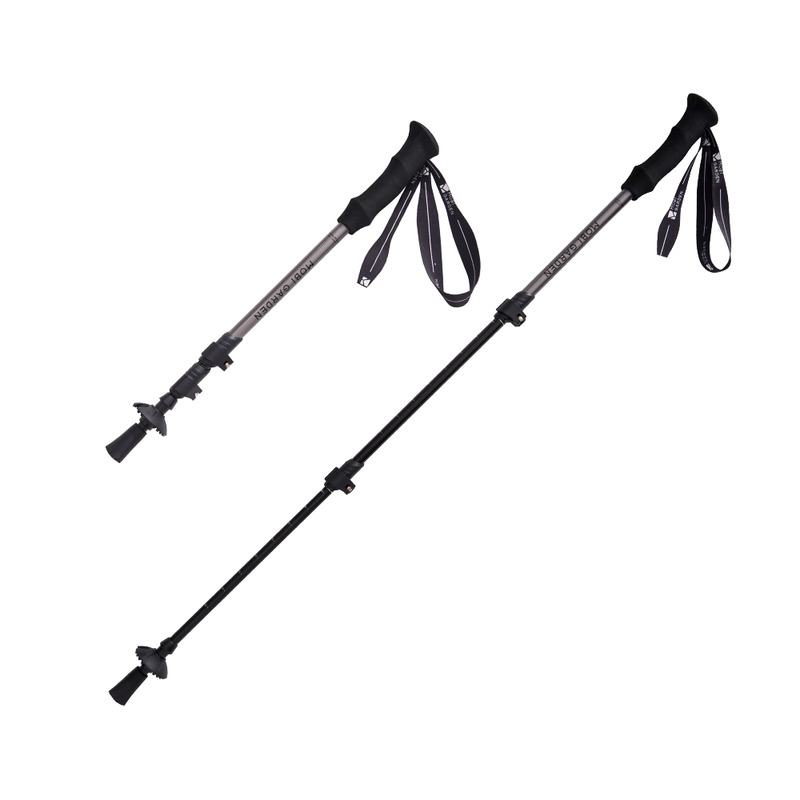 Mobi Garden, Aluminum Alloy Pole, Hiking Pole, Adjustable Lightweight Walking Pole, Grey MegaBDM