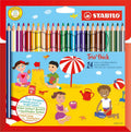 STABILO Trio Thick-Triangular Colouring Pencil - Pack of 24 - Assorted Colours MegaBDM