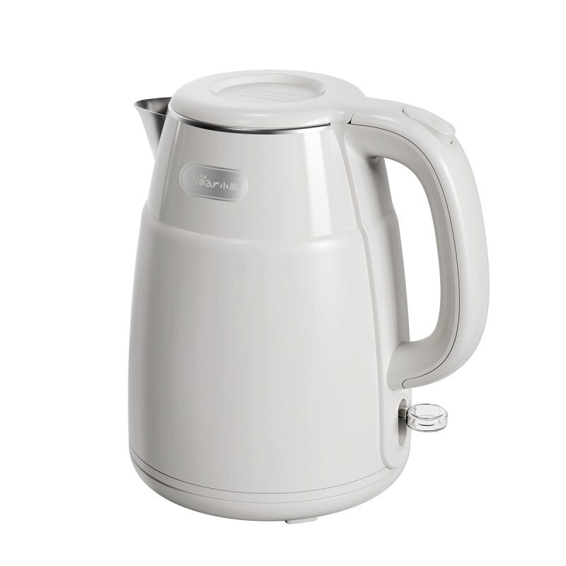 Bear Electric Kettle, 1.5L, 1500W-1750W, ZDH-Q15U8, Stainless Steel with Auto Shut-Off & Dry Protection, White MegaBDM