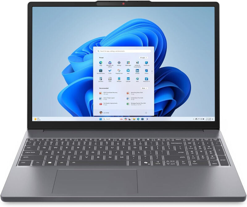 Lenovo IdeaPad Slim 3 15.3" WUXGA Laptop, AMD Ryzen 5 7535HS, 24GB DDR5 RAM, 512GB PCIe SSD, Windows 11 Home, Wi-Fi 6, Grey (83K7009MUK) MegaBDM