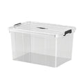 E-YAYUN DTK Thickened Transparent Plastic Storage Boxes, 4-Piece Set, 51×39×27 cm MegaBDM