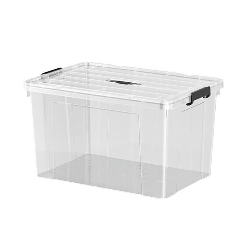 E-YAYUN DTK Thickened Transparent Plastic Storage Boxes, 4-Piece Set, 51×39×27 cm MegaBDM