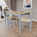 Vida Designs Yorkshire 2 Seater Dining Set, Grey & Pine MegaBDM