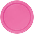 Unique Party Paper Plates, Hot Pink, 17cm, 8 Pack MegaBDM