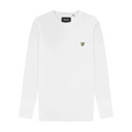 Lyle & Scott Long Sleeve Cotton T-Shirt - White MegaBDM