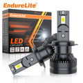 ENdureLite H1 Car Light Bulbs, 20000LM 300% Brighter 6000K Headlight Led Bulbs, CANbus Ready No Flicker, Plug and Play With CSP Chips, Pack of 2 MegaBDM