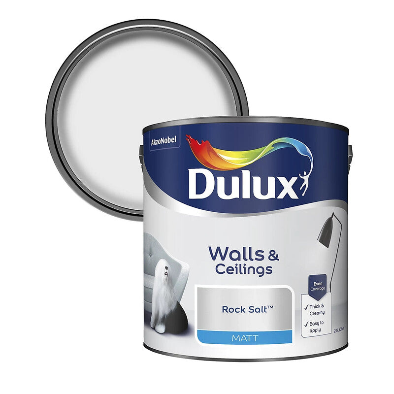 Dulux Matt Emulsion Paint - Rock Salt - 2.5L MegaBDM