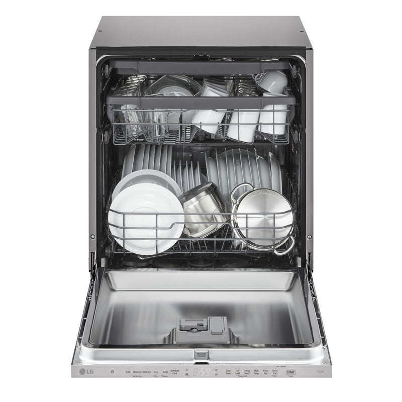LG DB243TX Fully Integrated Dishwasher, 14 Place Settings, Quad Wash, D Rated MegaBDM