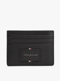 Tommy Hilfiger Accessories Leather Caviar Grain Card Holder - Black MegaBDM