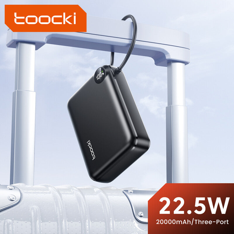 toocki Portable Charger, Slimmest Fast Charging 20000mAh USB C in/Out Power Bank, 22.5W PD3.0 QC4+ Battery Pack, Portable Phone Charger for iPhone 17 16 15 14 13 12 Pro Samsung S22 S21 Google AirPods iPad MegaBDM